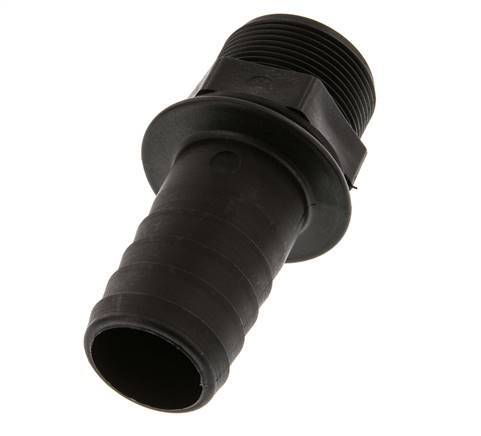 G 1 1/2'' Außengewinde x 38 mm Polypropylen (PP) Schlauchtülle 10 bar