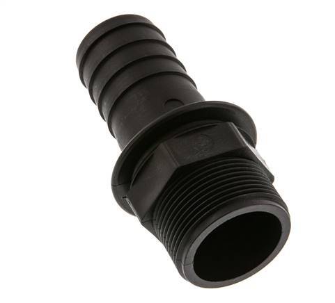 G 1 1/2'' Außengewinde x 38 mm Polypropylen (PP) Schlauchtülle 10 bar