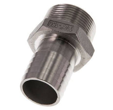 R 1 1/4'' Außengewinde x 32 mm Schlauchanschluss aus Edelstahl 16 bar