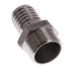 R 1 1/4'' Außengewinde x 32 mm Schlauchanschluss aus Edelstahl 16 bar