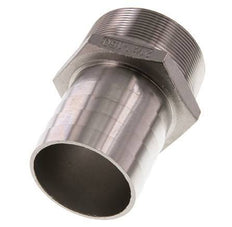 R 2 1/2'' Außengewinde x 60 mm Schlauchanschluss aus Edelstahl 16 bar