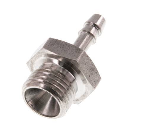 G 1/4'' Außengewinde x 4 mm Schlauchanschluss aus Edelstahl 40 bar