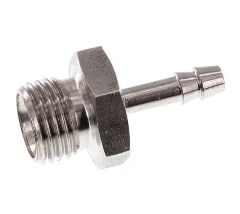 G 1/4'' Außengewinde x 4 mm Schlauchanschluss aus Edelstahl 40 bar