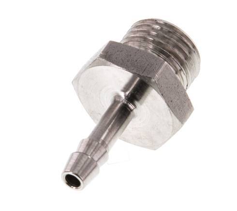 G 1/4'' Außengewinde x 4 mm Schlauchanschluss aus Edelstahl 40 bar