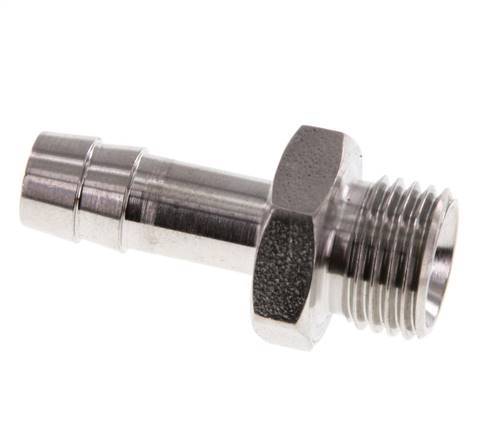 G 1/4'' Außengewinde x 8 mm Schlauchanschluss aus Edelstahl 40 bar