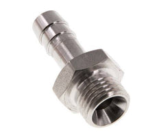 G 1/4'' Außengewinde x 8 mm Schlauchanschluss aus Edelstahl 40 bar