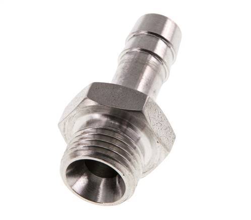 G 1/4'' Außengewinde x 8 mm Schlauchanschluss aus Edelstahl 40 bar