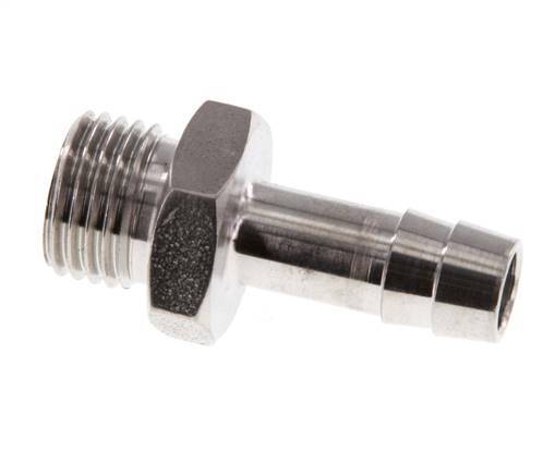 G 1/4'' Außengewinde x 8 mm Schlauchanschluss aus Edelstahl 40 bar