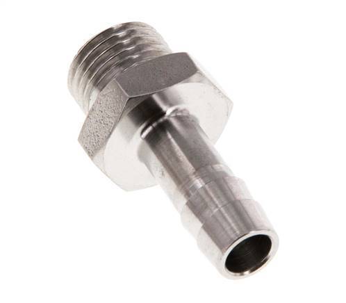 G 1/4'' Außengewinde x 8 mm Schlauchanschluss aus Edelstahl 40 bar