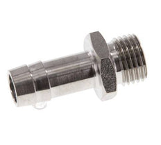 G 1/4'' Außengewinde x 10 mm Schlauchanschluss aus Edelstahl 40 bar
