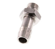 G 1/8'' Außengewinde x 9 mm Schlauchanschluss aus Edelstahl 40 bar