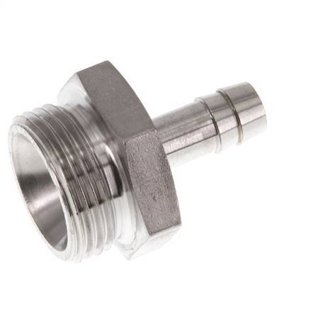 G 3/4'' Außengewinde x 9 mm Schlauchanschluss aus Edelstahl 40 bar