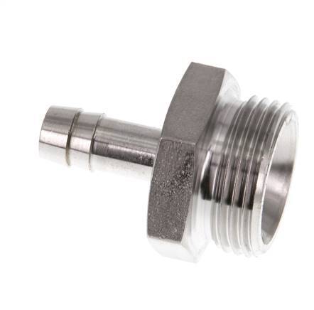 G 3/4'' Außengewinde x 9 mm Schlauchanschluss aus Edelstahl 40 bar