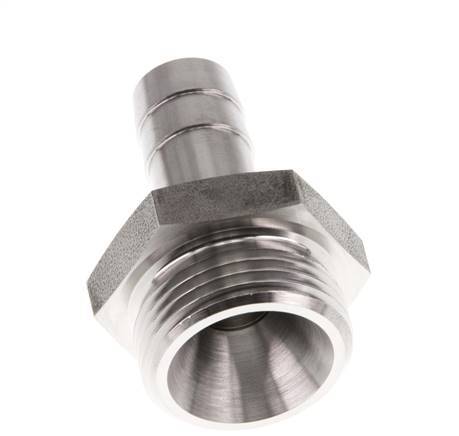 G 3/4'' Außengewinde x 13 mm Schlauchanschluss aus Edelstahl 40 bar