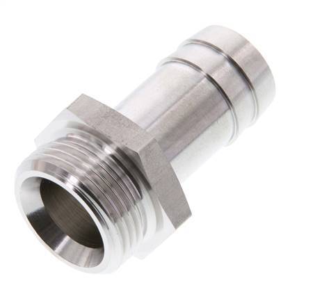 G 3/4'' Außengewinde x 19 mm Schlauchanschluss aus Edelstahl 40 bar