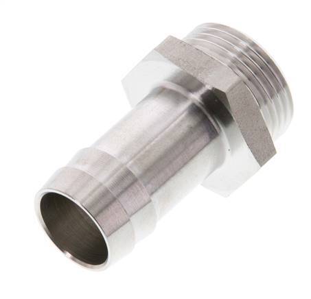 G 3/4'' Außengewinde x 19 mm Schlauchanschluss aus Edelstahl 40 bar