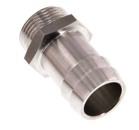 G 3/4'' Außengewinde x 25 mm Schlauchanschluss aus Edelstahl 40 bar