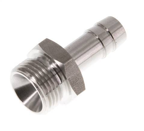 G 3/8'' Außengewinde x 9 mm Schlauchanschluss aus Edelstahl 40 bar