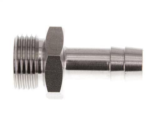 G 3/8'' Außengewinde x 9 mm Schlauchanschluss aus Edelstahl 40 bar