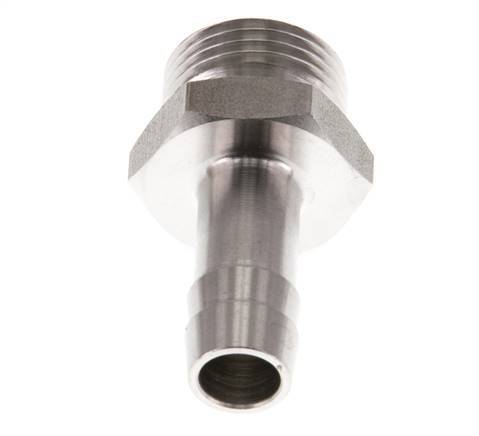G 3/8'' Außengewinde x 9 mm Schlauchanschluss aus Edelstahl 40 bar