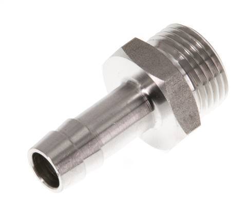 G 3/8'' Außengewinde x 9 mm Schlauchanschluss aus Edelstahl 40 bar