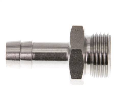 G 3/8'' Außengewinde x 9 mm Schlauchanschluss aus Edelstahl 40 bar