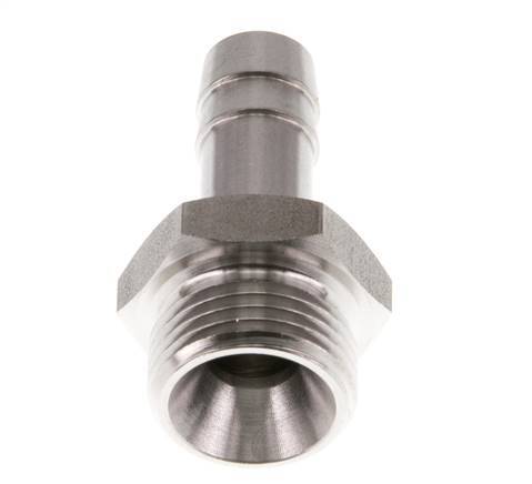 G 3/8'' Außengewinde x 9 mm Schlauchanschluss aus Edelstahl 40 bar