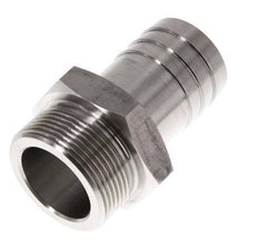 G 1 1/2'' Außengewinde x 38 mm Schlauchanschluss aus Edelstahl 40 bar