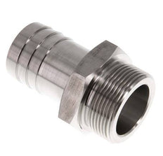 G 1 1/2'' Außengewinde x 38 mm Schlauchanschluss aus Edelstahl 40 bar