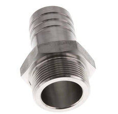 G 1 1/2'' Außengewinde x 38 mm Schlauchanschluss aus Edelstahl 40 bar