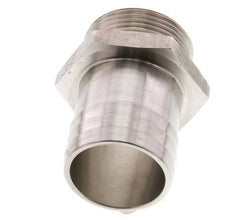 G 1 1/4'' Außengewinde x 38 mm Schlauchanschluss aus Edelstahl 40 bar