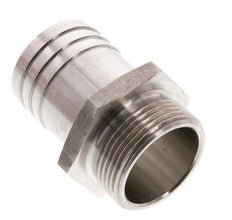 G 1 1/4'' Außengewinde x 38 mm Schlauchanschluss aus Edelstahl 40 bar