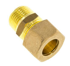 R 1/2'' Male x 16mm Brass Straight Compression Fitting 76 Bar DIN EN 1254-2