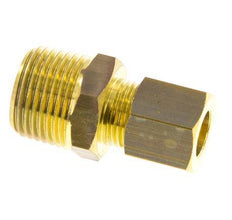 R 3/8'' Male x 8mm Brass Straight Compression Fitting 135 Bar DIN EN 1254-2