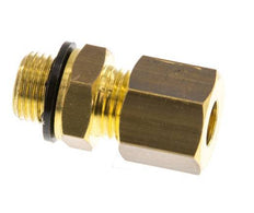 G 1/8'' Male x 6mm Brass Straight Compression Fitting with PA Seal 150 Bar DIN EN 1254-2 [2 Pieces]