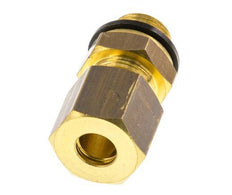 G 1/8'' Male x 6mm Brass Straight Compression Fitting with PA Seal 150 Bar DIN EN 1254-2 [2 Pieces]