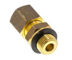 G 1/8'' Male x 6mm Brass Straight Compression Fitting with PA Seal 150 Bar DIN EN 1254-2 [2 Pieces]