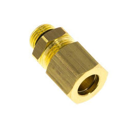 G 1/8'' Male x 8mm Brass Straight Compression Fitting with NBR Seal 135 Bar DIN EN 1254-2 [2 Pieces]