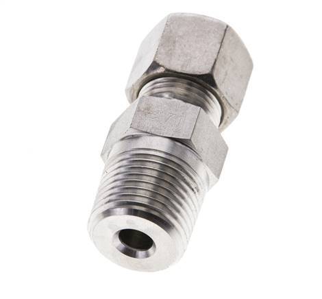 1/2'' NPT Male x 10S Stainless steel Straight Compression Fitting 630 Bar DIN 2353