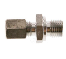 G 1/4'' Male x 6L Stainless steel Straight Compression Fitting 315 Bar DIN 2353