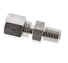 1/4'' NPT Male x 8S Stainless steel Straight Compression Fitting 630 Bar DIN 2353