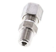 1/4'' NPT Male x 8S Stainless steel Straight Compression Fitting 630 Bar DIN 2353