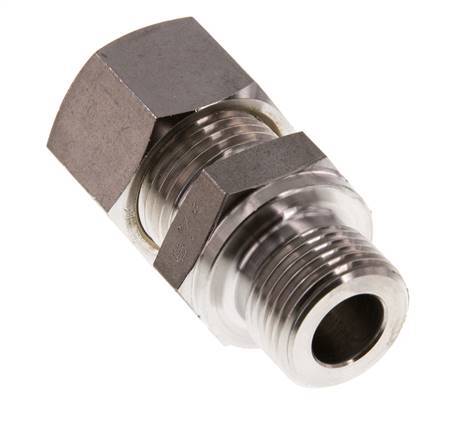 G 3/8'' Male x 12L Stainless steel Straight Compression Fitting 315 Bar DIN 2353