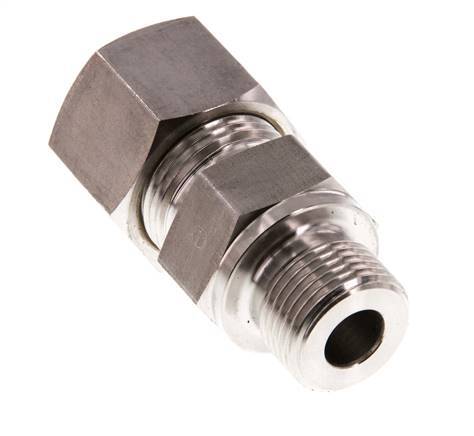 G 3/8'' Außengewinde x 12S Edelstahl-Verschraubung mit gerader Verschraubung 630 bar DIN 2353
