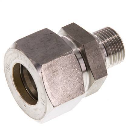 G 3/8'' Außengewinde x 18L Edelstahl Verschraubung 315 Bar DIN 2353
