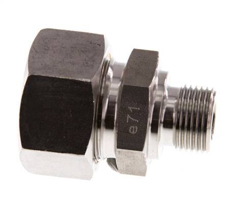 G 3/8'' Außengewinde x 18L Edelstahl Verschraubung 315 Bar DIN 2353