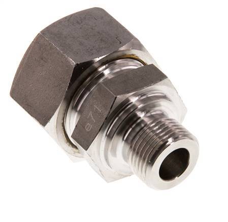 G 3/8'' Außengewinde x 18L Edelstahl Verschraubung 315 Bar DIN 2353