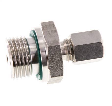 G 1/2'' Außengewinde x 6L Edelstahl-Kompressionsverschraubung mit FKM-Dichtung 315 bar DIN 2353