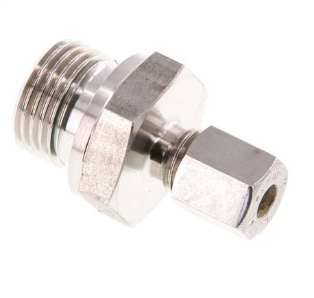 G 1/2'' Außengewinde x 6L Edelstahl-Kompressionsverschraubung mit FKM-Dichtung 315 bar DIN 2353
