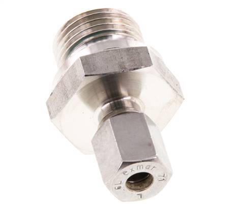 G 1/2'' Außengewinde x 6L Edelstahl-Kompressionsverschraubung mit FKM-Dichtung 315 bar DIN 2353
